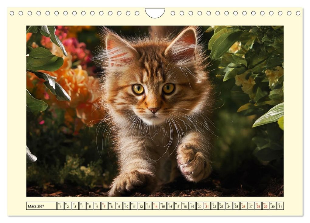 Weitere Ansicht: Main-Coon-Katzen. Die imposanten Waldkatzen im Garten (Wandkalender 2027 DIN A4 quer), CALVENDO Monatskalender | Rose Hurley, Calvendo