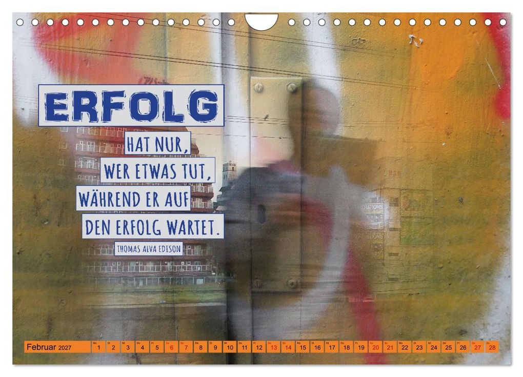 Weitere Ansicht: Erfolg hat 3 Buchstaben TUN (Wandkalender 2027 DIN A4 quer), CALVENDO Monatskalender | Gabriele Gerner, Calvendo