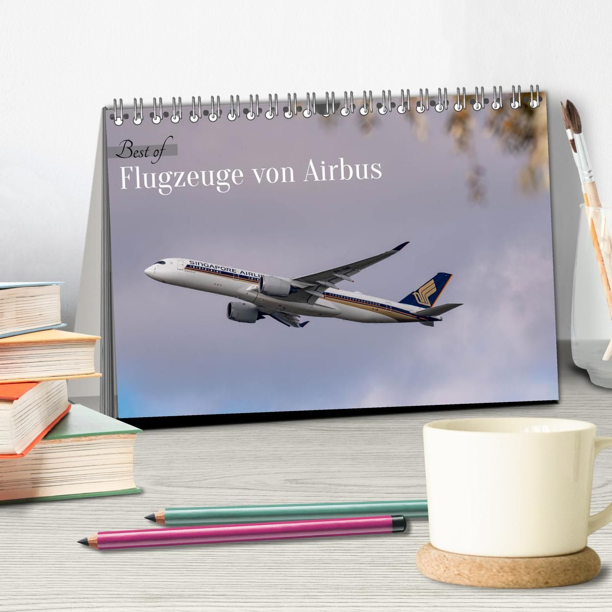 Weitere Ansicht: Flugzeuge von Airbus 2027 (Tischkalender 2027 DIN A5 quer), CALVENDO Monatskalender | Christoph Brunner, Calvendo