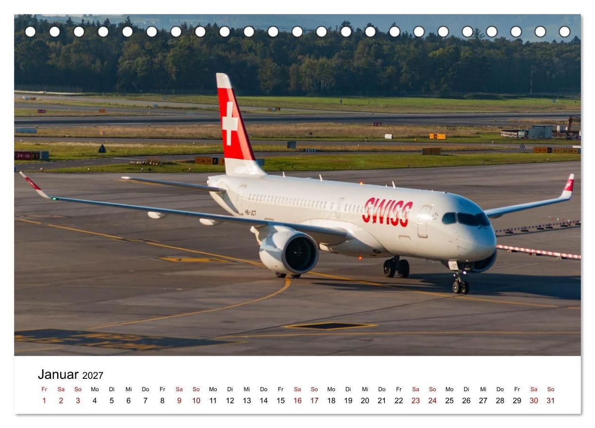 Weitere Ansicht: Flugzeuge von Airbus 2027 (Tischkalender 2027 DIN A5 quer), CALVENDO Monatskalender | Christoph Brunner, Calvendo