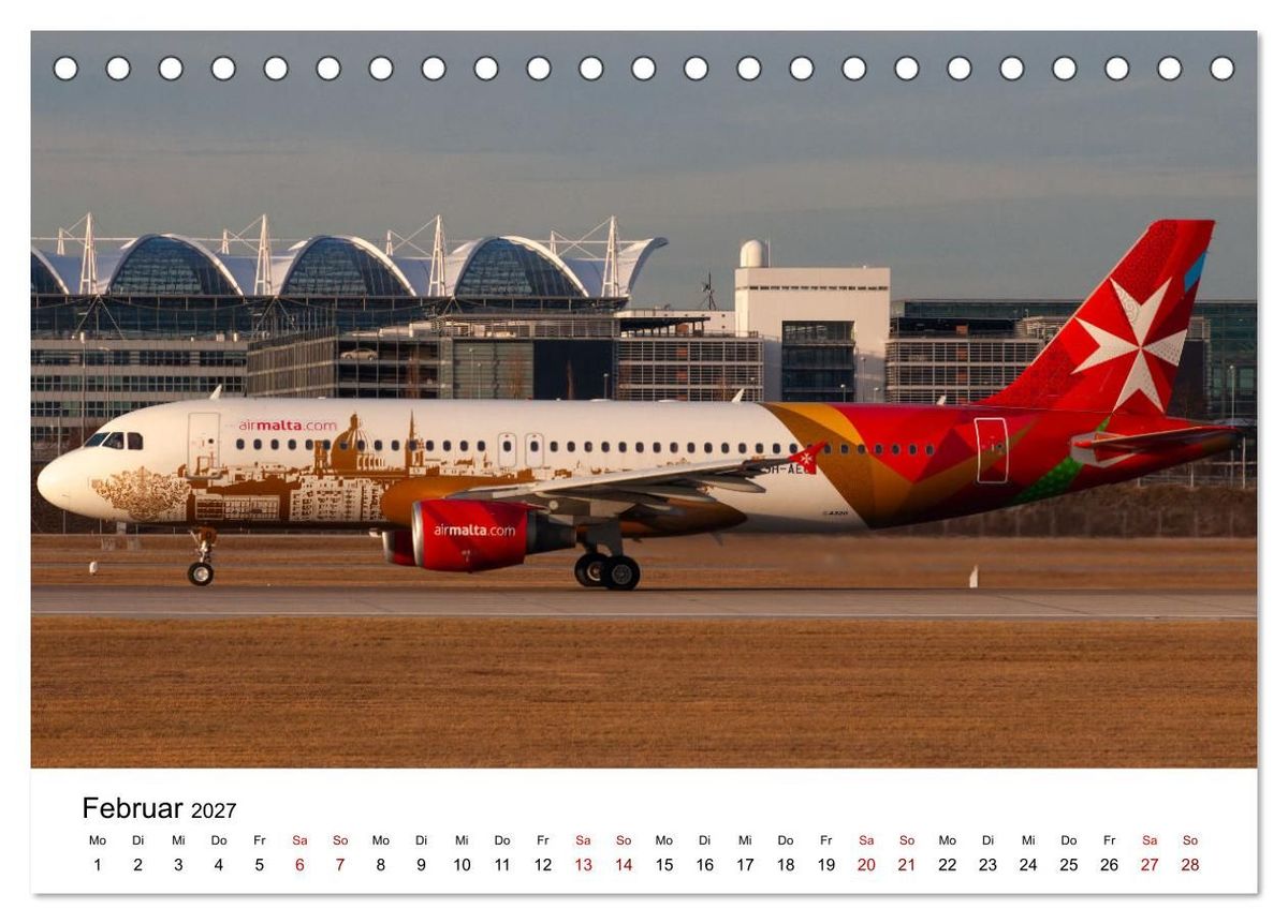 Weitere Ansicht: Flugzeuge von Airbus 2027 (Tischkalender 2027 DIN A5 quer), CALVENDO Monatskalender | Christoph Brunner, Calvendo
