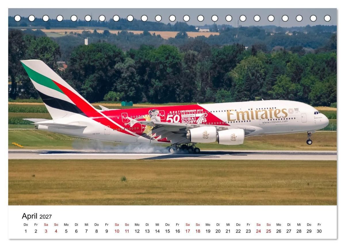 Weitere Ansicht: Flugzeuge von Airbus 2027 (Tischkalender 2027 DIN A5 quer), CALVENDO Monatskalender | Christoph Brunner, Calvendo