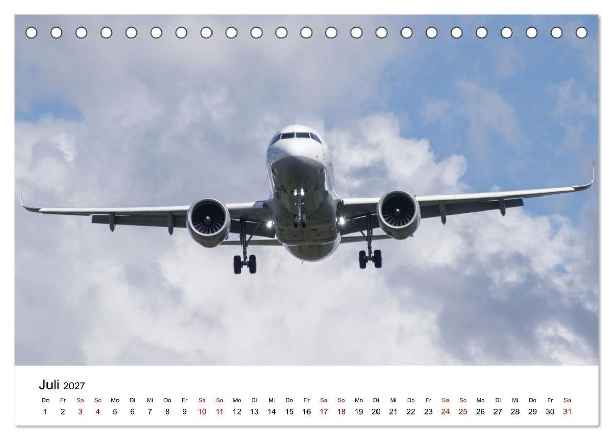 Weitere Ansicht: Flugzeuge von Airbus 2027 (Tischkalender 2027 DIN A5 quer), CALVENDO Monatskalender | Christoph Brunner, Calvendo