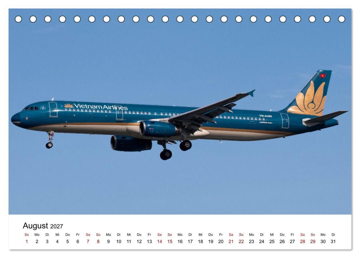 Weitere Ansicht: Flugzeuge von Airbus 2027 (Tischkalender 2027 DIN A5 quer), CALVENDO Monatskalender | Christoph Brunner, Calvendo