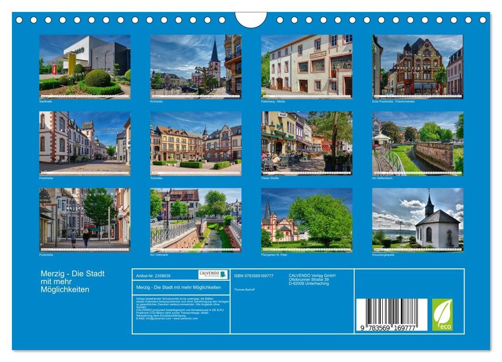 Weitere Ansicht: Merzig - Die Stadt mit mehr Möglichkeiten (Wandkalender 2027 DIN A4 quer), CALVENDO Monatskalender | Thomas Bartruff, Calvendo