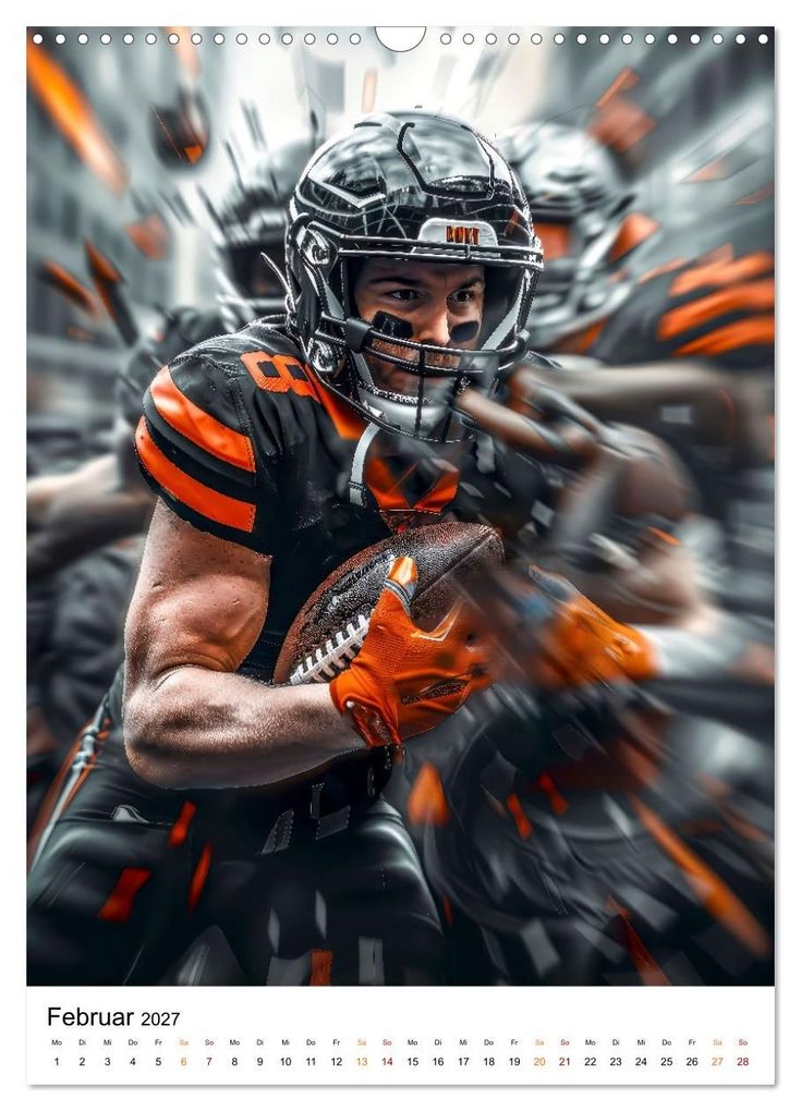 Weitere Ansicht: American Football - coole Männer (Wandkalender 2027 DIN A3 hoch), CALVENDO Monatskalender | Peter Roder, Calvendo