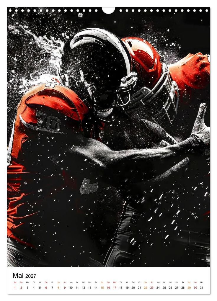 Weitere Ansicht: American Football - coole Männer (Wandkalender 2027 DIN A3 hoch), CALVENDO Monatskalender | Peter Roder, Calvendo