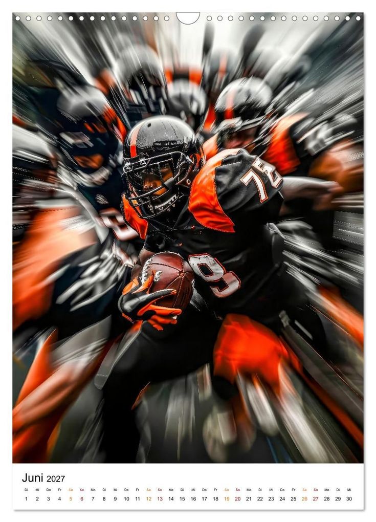 Weitere Ansicht: American Football - coole Männer (Wandkalender 2027 DIN A3 hoch), CALVENDO Monatskalender | Peter Roder, Calvendo