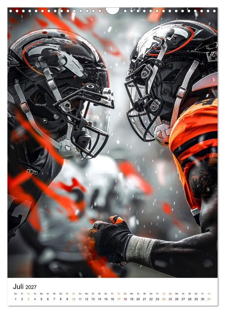 Weitere Ansicht: American Football - coole Männer (Wandkalender 2027 DIN A3 hoch), CALVENDO Monatskalender | Peter Roder, Calvendo