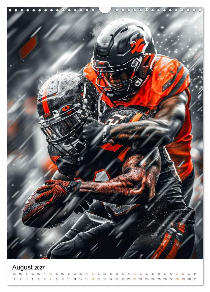 Weitere Ansicht: American Football - coole Männer (Wandkalender 2027 DIN A3 hoch), CALVENDO Monatskalender | Peter Roder, Calvendo