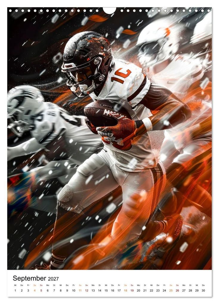 Weitere Ansicht: American Football - coole Männer (Wandkalender 2027 DIN A3 hoch), CALVENDO Monatskalender | Peter Roder, Calvendo