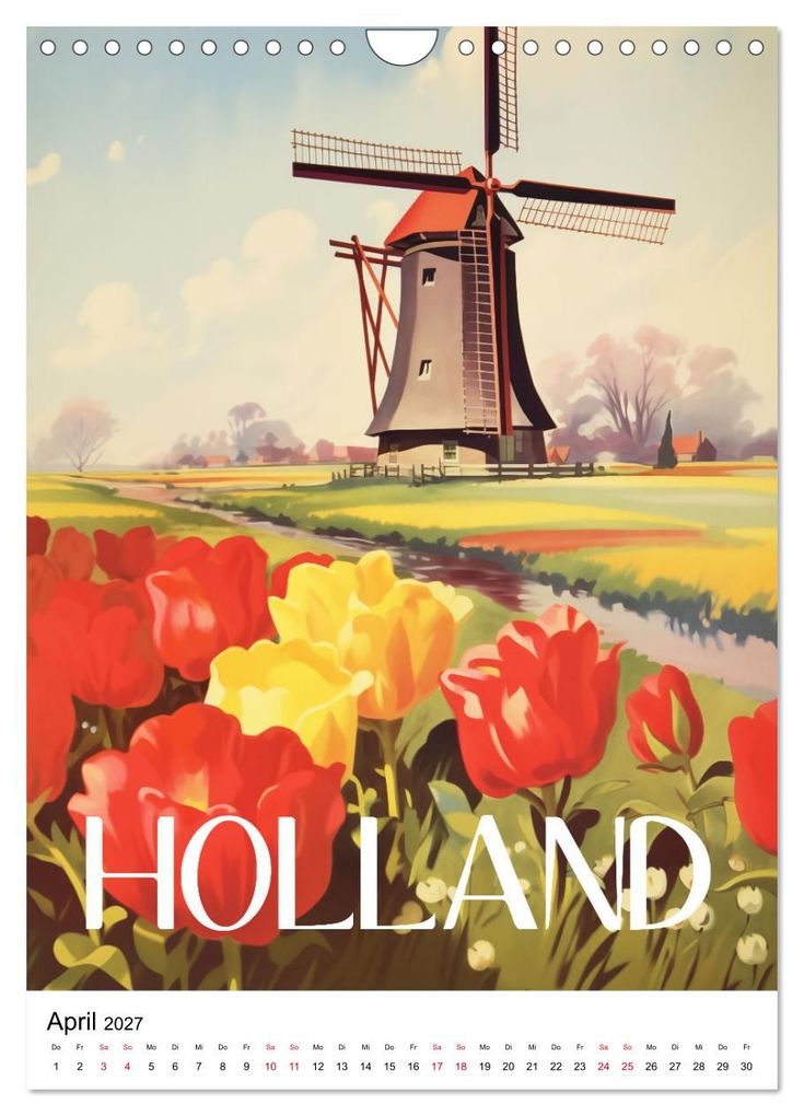 Weitere Ansicht: Reise in die 50er Jahre. Vintage Travel Poster. (Wandkalender 2027 DIN A4 hoch), CALVENDO Monatskalender | Petra Zarre, Calvendo