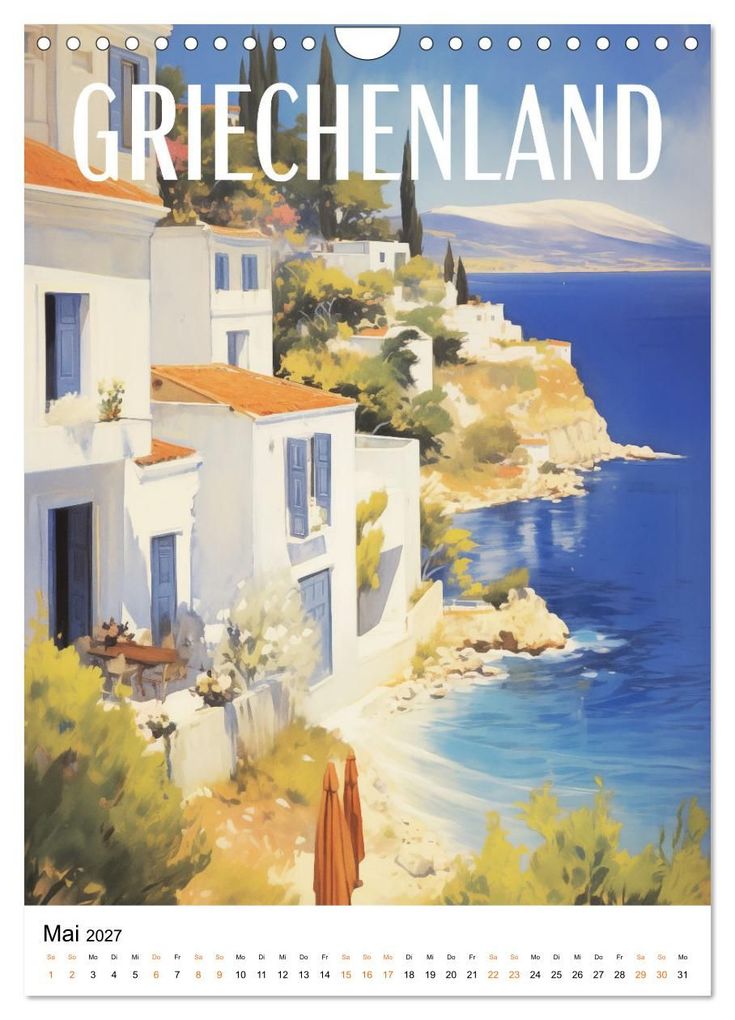Weitere Ansicht: Reise in die 50er Jahre. Vintage Travel Poster. (Wandkalender 2027 DIN A4 hoch), CALVENDO Monatskalender | Petra Zarre, Calvendo
