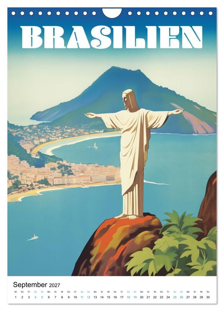 Weitere Ansicht: Reise in die 50er Jahre. Vintage Travel Poster. (Wandkalender 2027 DIN A4 hoch), CALVENDO Monatskalender | Petra Zarre, Calvendo