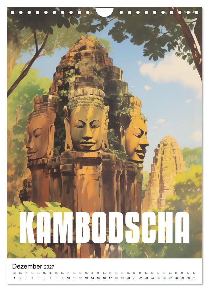Weitere Ansicht: Reise in die 50er Jahre. Vintage Travel Poster. (Wandkalender 2027 DIN A4 hoch), CALVENDO Monatskalender | Petra Zarre, Calvendo