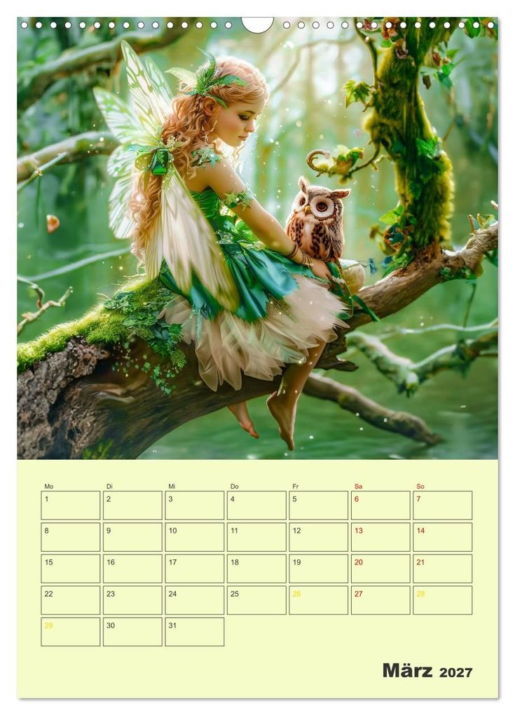 Weitere Ansicht: Elfenkinder der Natur - Niedlicher Termin-Planer für das Jahr (Wandkalender 2027 DIN A3 hoch), CALVENDO Monatskalender | Anja Frost, Calvendo