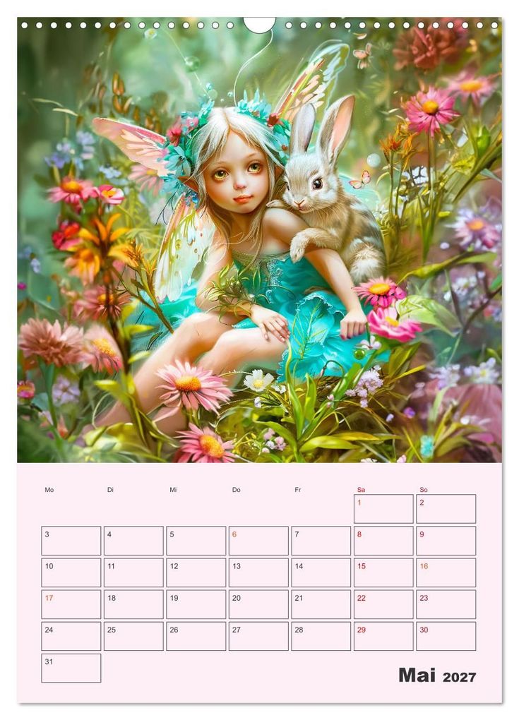 Weitere Ansicht: Elfenkinder der Natur - Niedlicher Termin-Planer für das Jahr (Wandkalender 2027 DIN A3 hoch), CALVENDO Monatskalender | Anja Frost, Calvendo