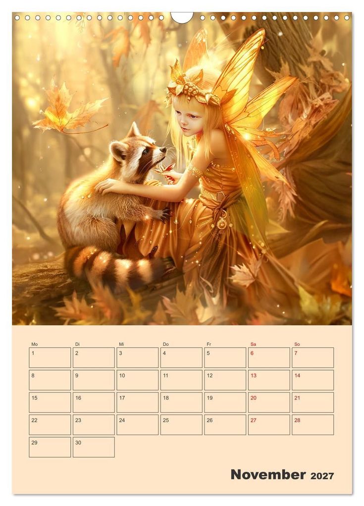 Weitere Ansicht: Elfenkinder der Natur - Niedlicher Termin-Planer für das Jahr (Wandkalender 2027 DIN A3 hoch), CALVENDO Monatskalender | Anja Frost, Calvendo