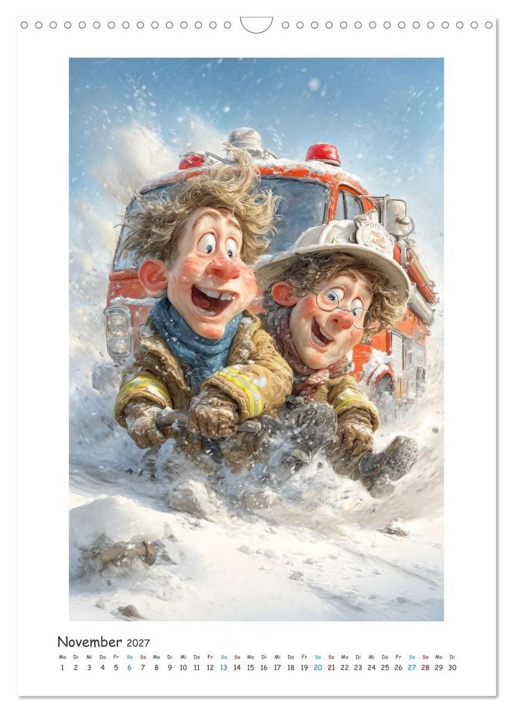 Weitere Ansicht: Löschen, Lachen, Löschfahrzeug (Wandkalender 2027 DIN A3 hoch), CALVENDO Monatskalender | Steffen Gierok-Latniak, Calvendo