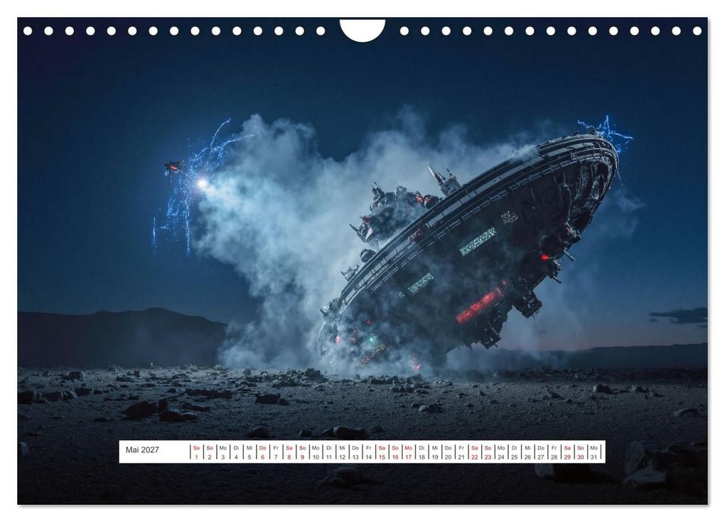 Weitere Ansicht: Fliegende Untertasse - Die große Fantasiereise (Wandkalender 2027 DIN A4 quer), CALVENDO Monatskalender | Alain Gaymard