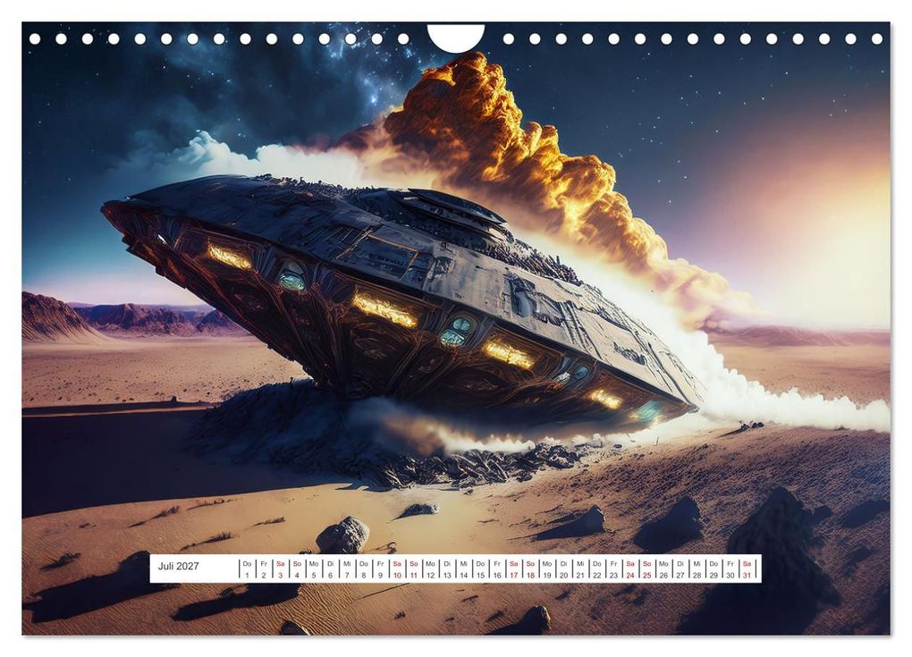 Weitere Ansicht: Fliegende Untertasse - Die große Fantasiereise (Wandkalender 2027 DIN A4 quer), CALVENDO Monatskalender | Alain Gaymard