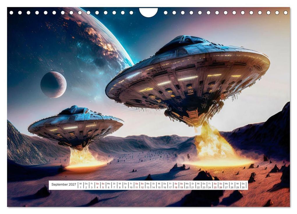 Weitere Ansicht: Fliegende Untertasse - Die große Fantasiereise (Wandkalender 2027 DIN A4 quer), CALVENDO Monatskalender | Alain Gaymard