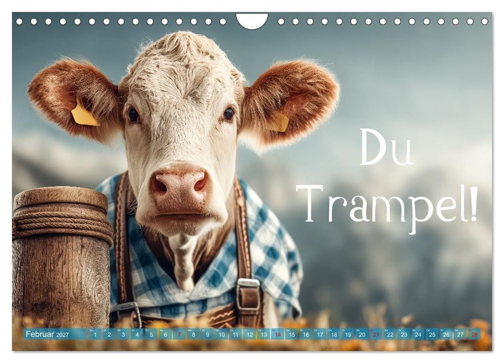 Weitere Ansicht: Bayrisch schimpfen - Mundart und Dialekt aus Bayern mit Schimpfwörtern (Wandkalender 2027 DIN A4 quer), CALVENDO Monatskalender | MB - Fotografie, Calvendo