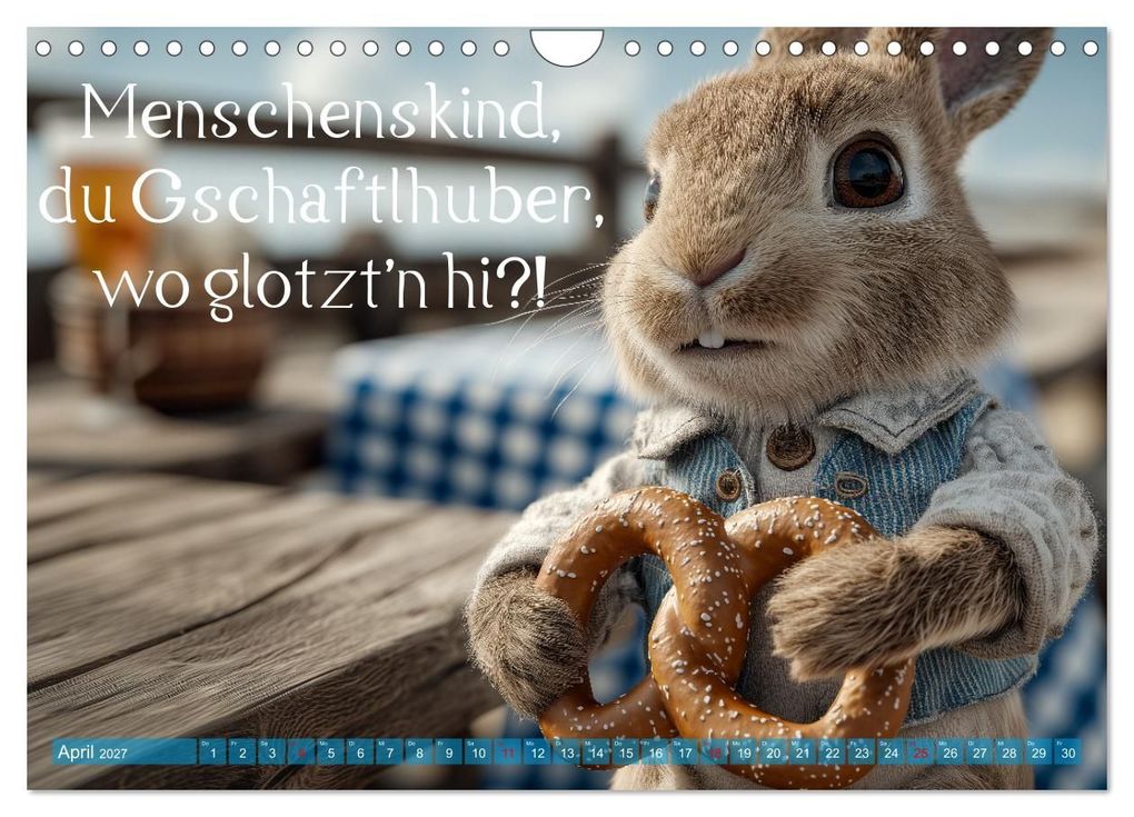 Weitere Ansicht: Bayrisch schimpfen - Mundart und Dialekt aus Bayern mit Schimpfwörtern (Wandkalender 2027 DIN A4 quer), CALVENDO Monatskalender | MB - Fotografie, Calvendo