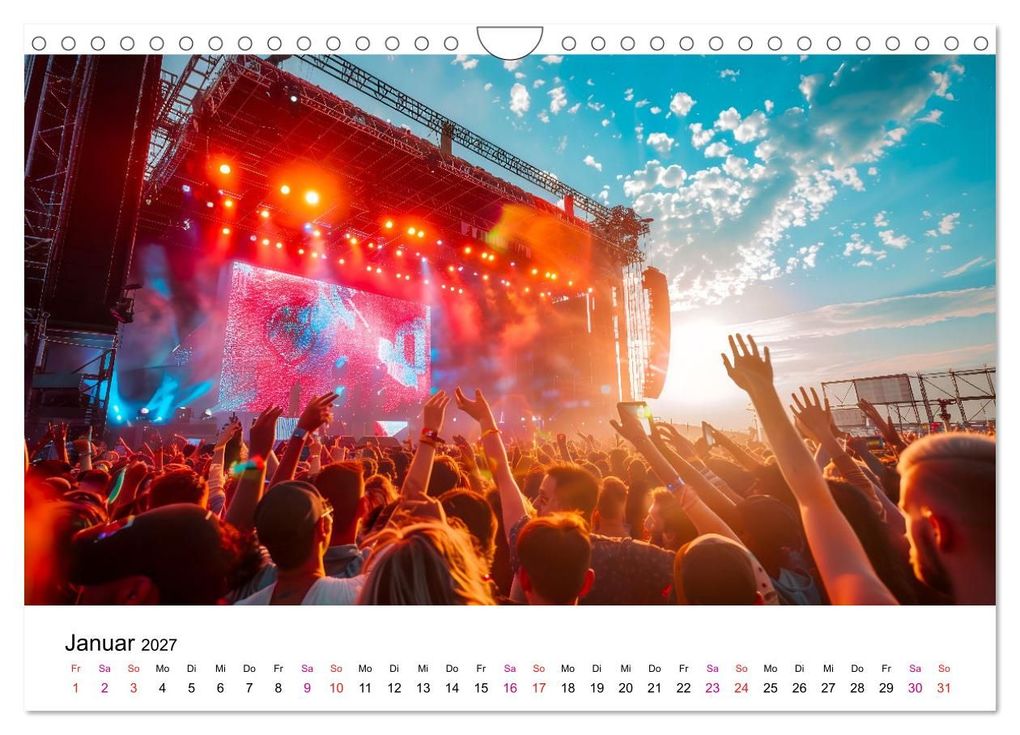 Weitere Ansicht: Festival Time (Wandkalender 2027 DIN A4 quer), CALVENDO Monatskalender | Peter Roder, Calvendo