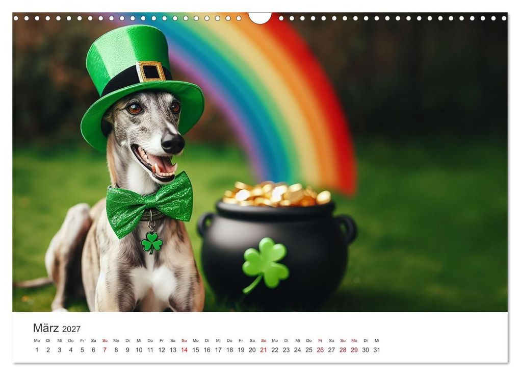 Weitere Ansicht: Funny Greyhounds - Windhunde mal anders (Wandkalender 2027 DIN A3 quer), CALVENDO Monatskalender | Markus Helfferich, Calvendo