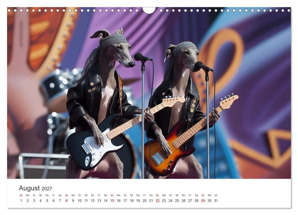 Weitere Ansicht: Funny Greyhounds - Windhunde mal anders (Wandkalender 2027 DIN A3 quer), CALVENDO Monatskalender | Markus Helfferich, Calvendo
