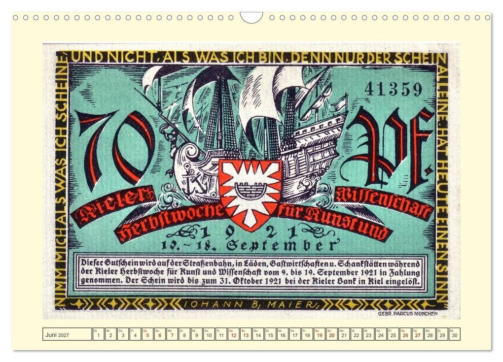 Weitere Ansicht: Gruß aus Kiel (Wandkalender 2027 DIN A3 quer), CALVENDO Monatskalender | Henning von Löwis of Menar, Calvendo