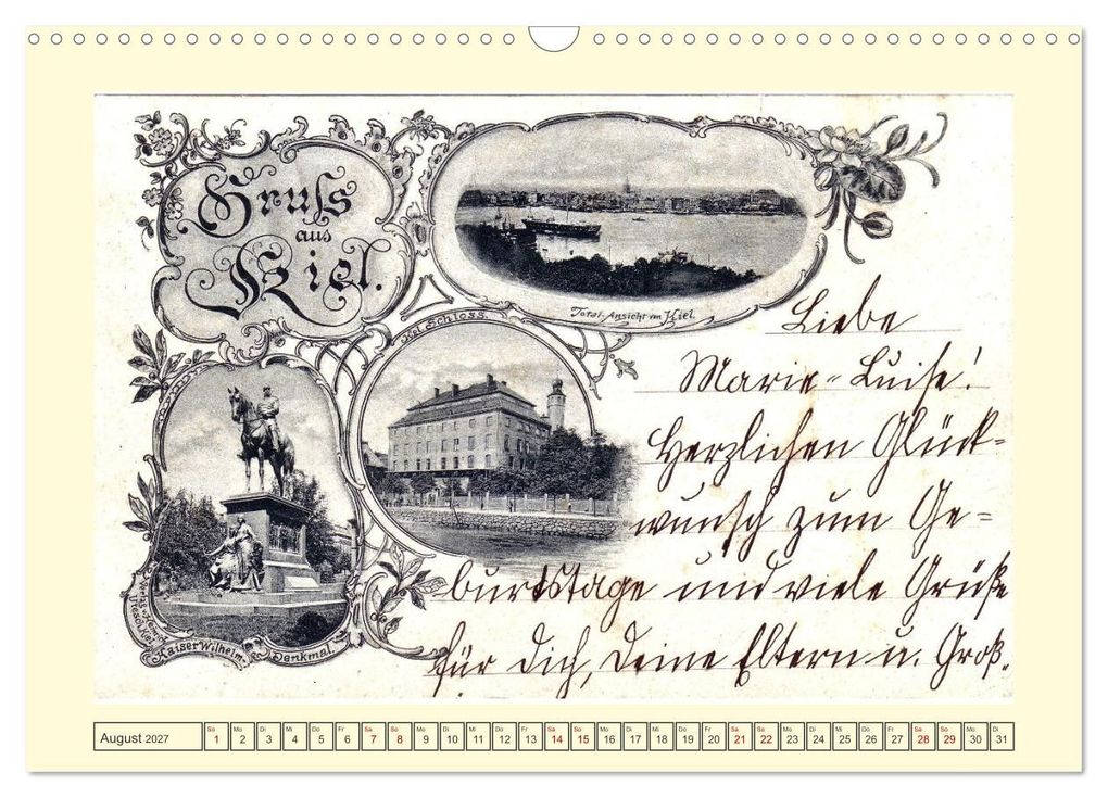 Weitere Ansicht: Gruß aus Kiel (Wandkalender 2027 DIN A3 quer), CALVENDO Monatskalender | Henning von Löwis of Menar, Calvendo