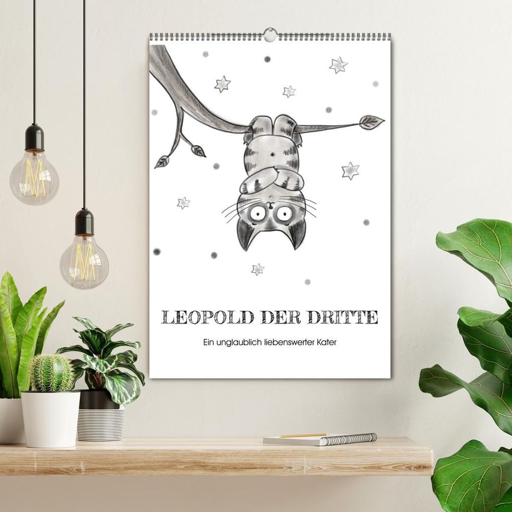Weitere Ansicht: LEOPOLD DER DRITTE - Ein unglaublich liebenswerter Kater (Wandkalender 2027 DIN A2 hoch), CALVENDO Monatskalender | Danja Krampikowski, Calvendo