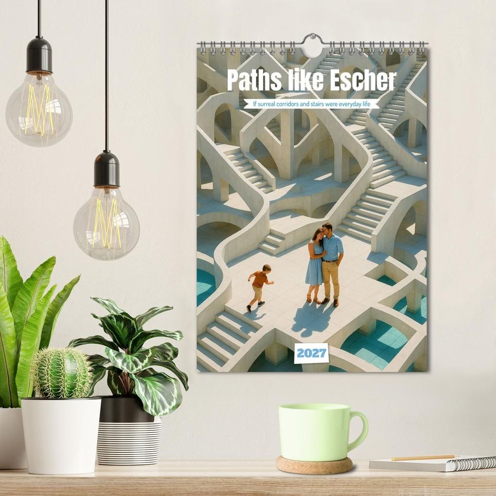 Weitere Ansicht: Paths like Escher (Wall Calendar 2027 DIN A4 portrait), CALVENDO 12 Month Wall Calendar | Kerstin Waurick, Calvendo