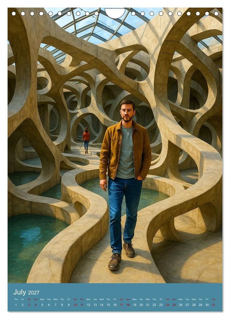 Weitere Ansicht: Paths like Escher (Wall Calendar 2027 DIN A4 portrait), CALVENDO 12 Month Wall Calendar | Kerstin Waurick, Calvendo
