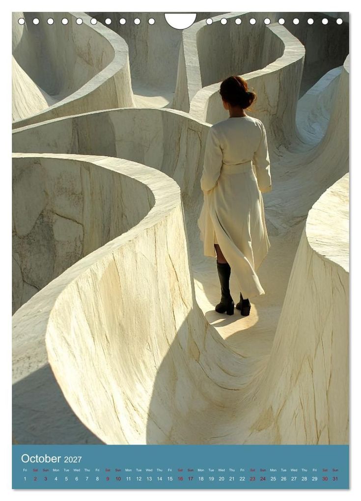 Weitere Ansicht: Paths like Escher (Wall Calendar 2027 DIN A4 portrait), CALVENDO 12 Month Wall Calendar | Kerstin Waurick, Calvendo