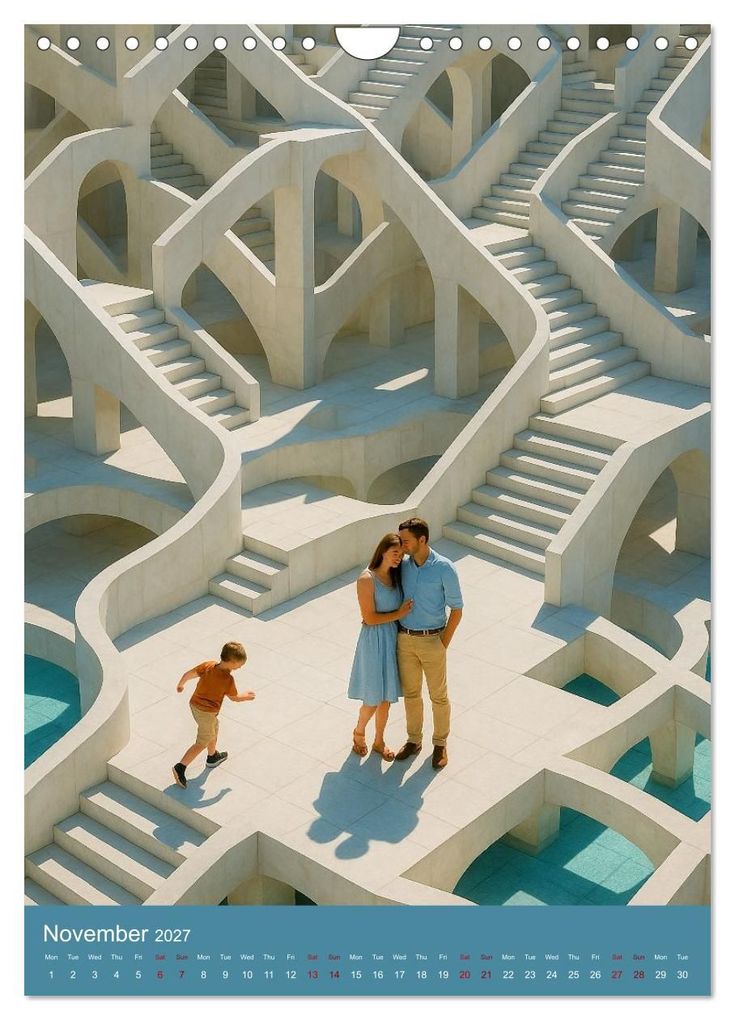 Weitere Ansicht: Paths like Escher (Wall Calendar 2027 DIN A4 portrait), CALVENDO 12 Month Wall Calendar | Kerstin Waurick, Calvendo