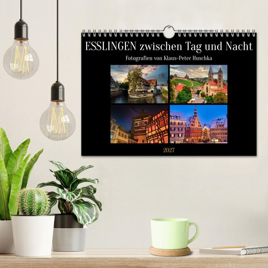 Weitere Ansicht: Esslingen zwischen Tag und Nacht (Wandkalender 2027 DIN A4 quer), CALVENDO Monatskalender | Klaus-Peter Huschka, Calvendo
