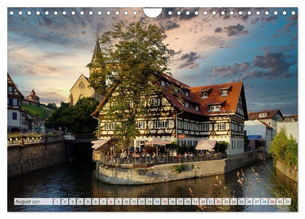 Weitere Ansicht: Esslingen zwischen Tag und Nacht (Wandkalender 2027 DIN A4 quer), CALVENDO Monatskalender | Klaus-Peter Huschka, Calvendo