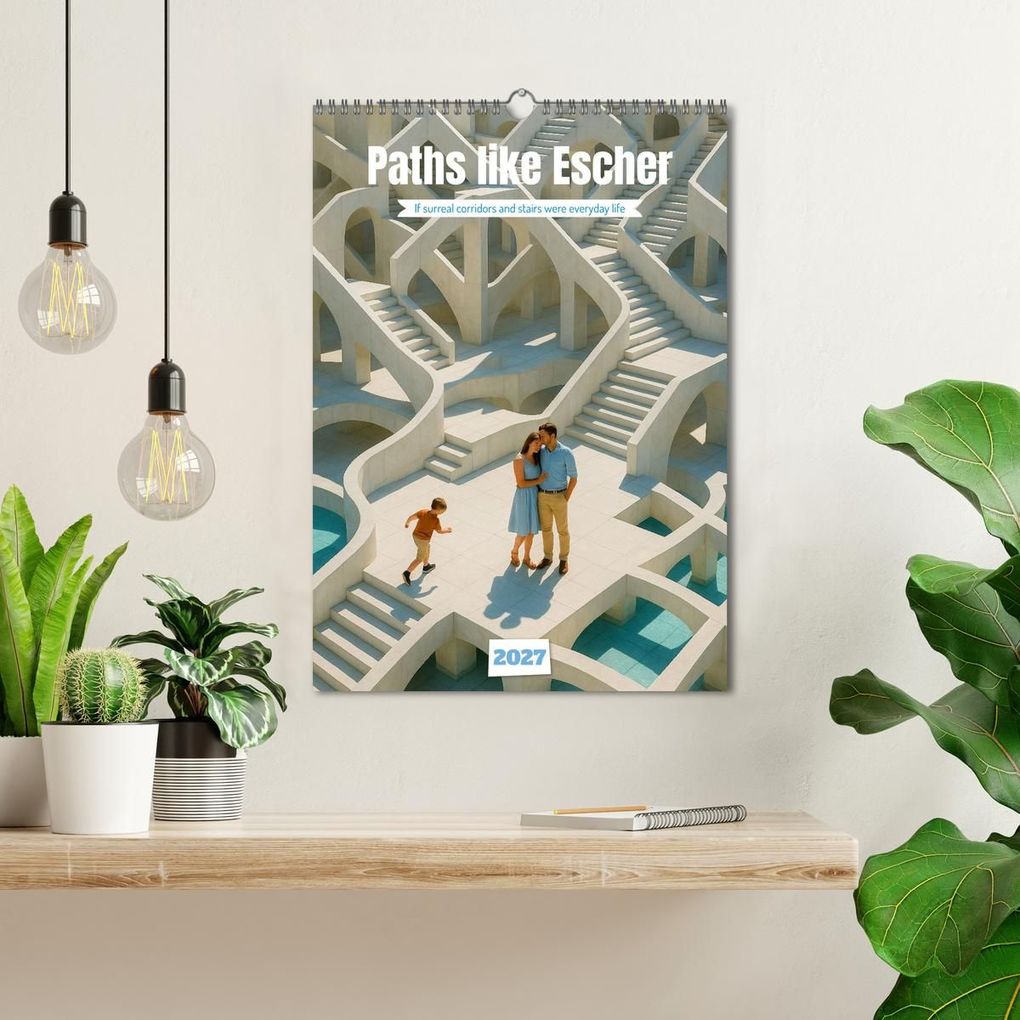 Weitere Ansicht: Paths like Escher (Wall Calendar 2027 DIN A3 portrait), CALVENDO 12 Month Wall Calendar | Kerstin Waurick, Calvendo