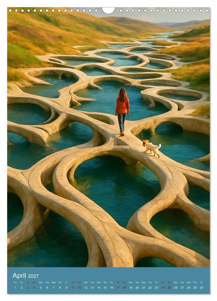 Weitere Ansicht: Paths like Escher (Wall Calendar 2027 DIN A3 portrait), CALVENDO 12 Month Wall Calendar | Kerstin Waurick, Calvendo
