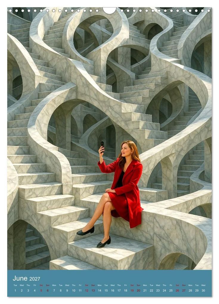 Weitere Ansicht: Paths like Escher (Wall Calendar 2027 DIN A3 portrait), CALVENDO 12 Month Wall Calendar | Kerstin Waurick, Calvendo