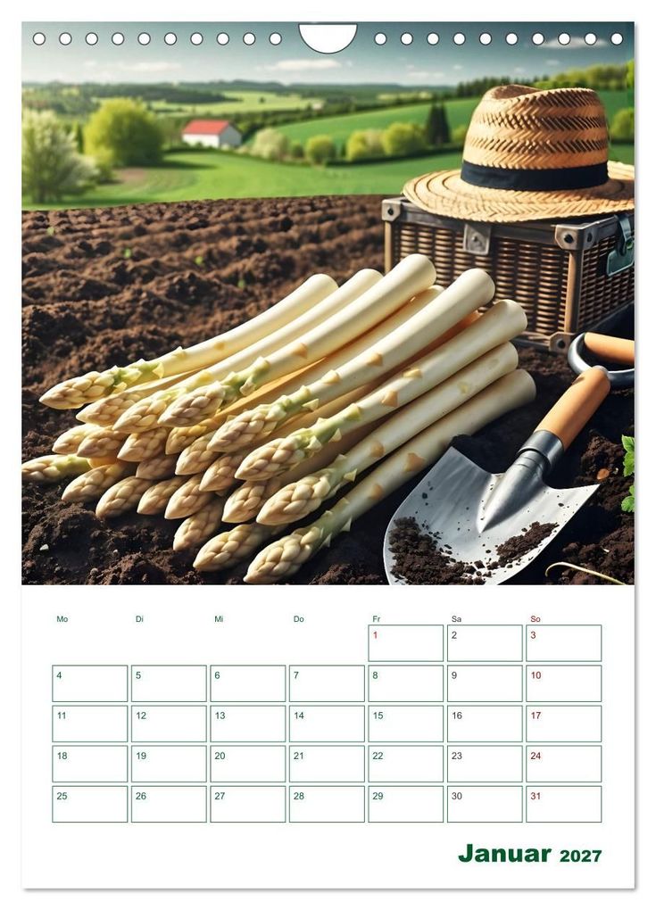 Weitere Ansicht: Spargelglück - von der Ernte bis zum Genuss (Wandkalender 2027 DIN A4 hoch), CALVENDO Monatskalender | Claudia Schimmack, Calvendo