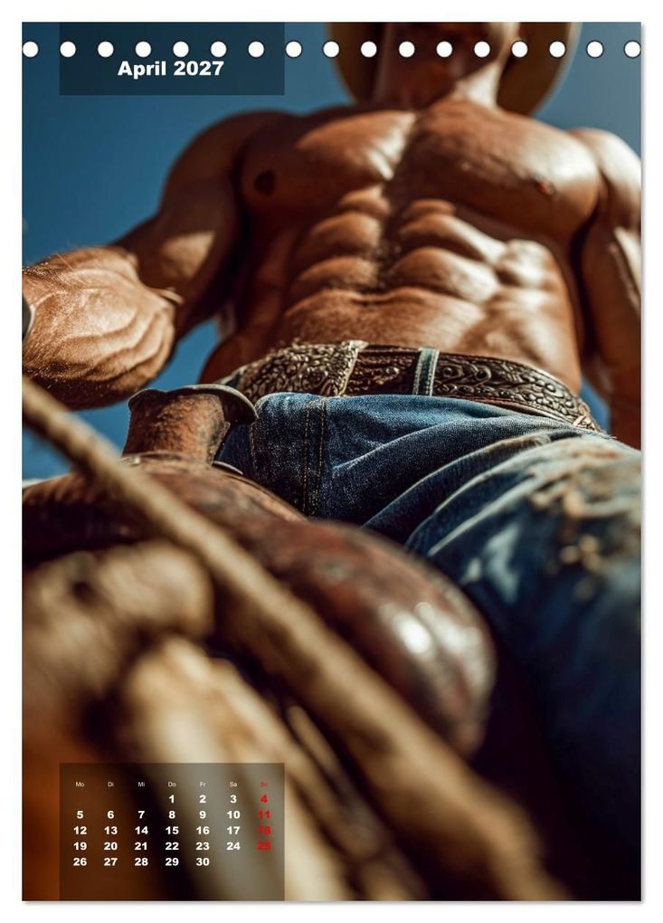 Weitere Ansicht: GEILE HENGSTE - Sexy Cowboys mit Ihren Pferden im Männerkalender (Tischkalender 2027 DIN A5 hoch), CALVENDO Monatskalender | MB - Fotografie, Calvendo