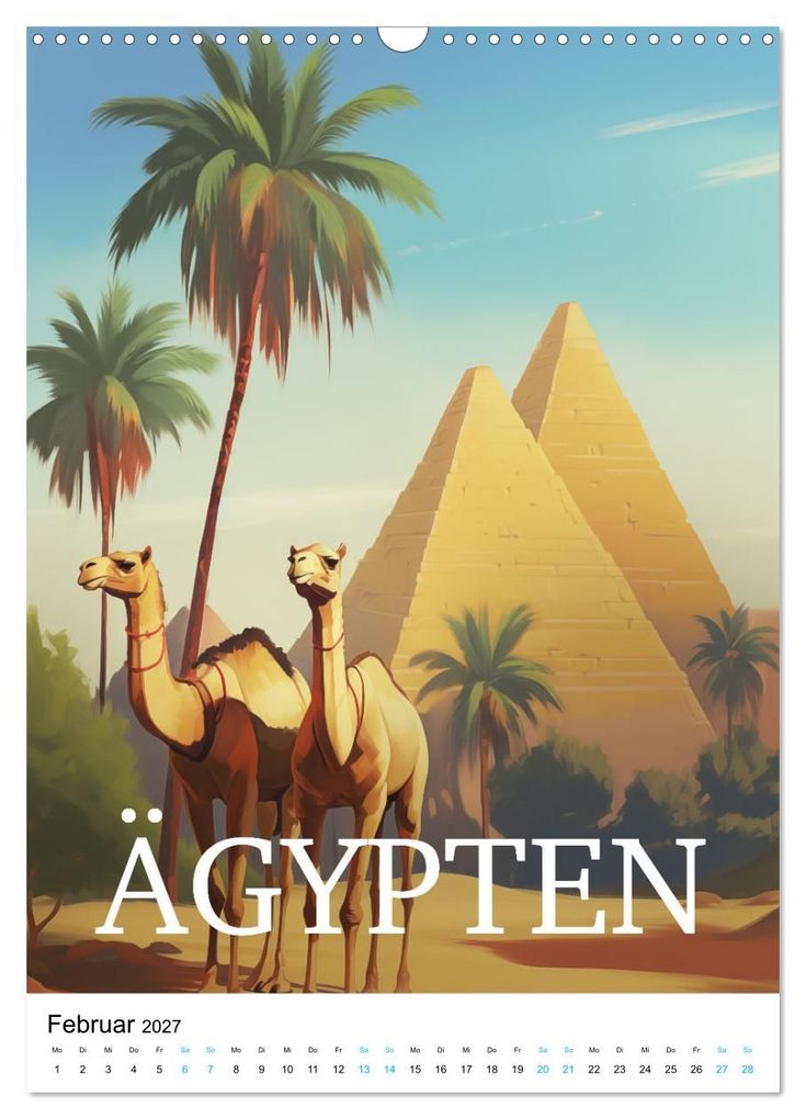 Weitere Ansicht: Reise in die 50er Jahre. Vintage Travel Poster. (Wandkalender 2027 DIN A3 hoch), CALVENDO Monatskalender | Petra Zarre, Calvendo