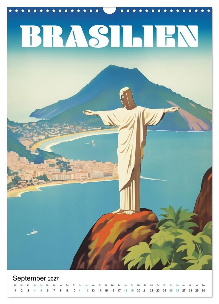 Weitere Ansicht: Reise in die 50er Jahre. Vintage Travel Poster. (Wandkalender 2027 DIN A3 hoch), CALVENDO Monatskalender | Petra Zarre, Calvendo