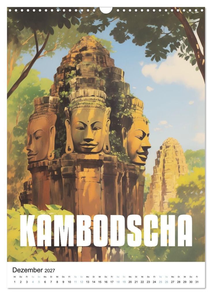Weitere Ansicht: Reise in die 50er Jahre. Vintage Travel Poster. (Wandkalender 2027 DIN A3 hoch), CALVENDO Monatskalender | Petra Zarre, Calvendo