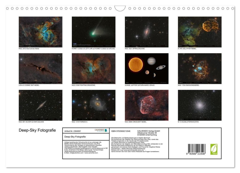 Weitere Ansicht: Deep-Sky Fotografie (Wandkalender 2027 DIN A3 quer), CALVENDO Monatskalender | Stefan Bemmerl