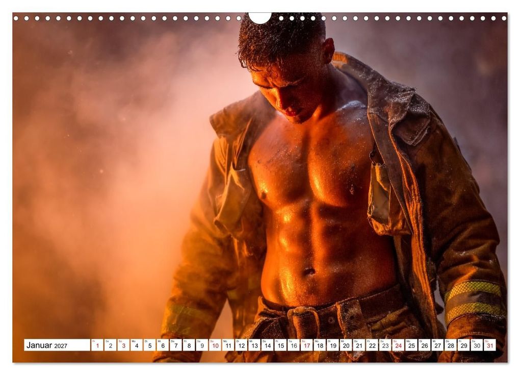 Weitere Ansicht: Feuerwehrmänner - Sexy Körper und heiße Flammen (Wandkalender 2027 DIN A3 quer), CALVENDO Monatskalender | MB Fotografie, Calvendo
